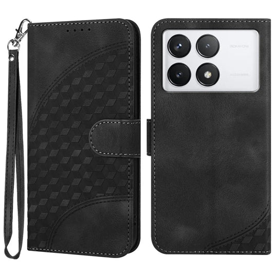 YX0060 For Xiaomi Redmi K70E 5G / Poco X6 Pro 5G Leather Case Elephant Head Pattern Phone Wallet Cover