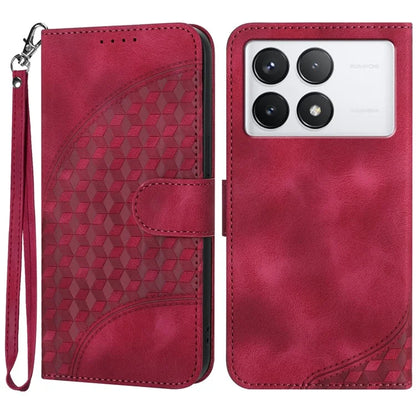 YX0060 For Xiaomi Redmi K70E 5G / Poco X6 Pro 5G Leather Case Elephant Head Pattern Phone Wallet Cover