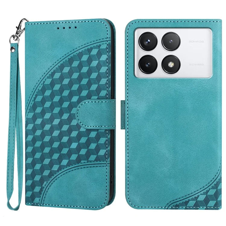 YX0060 For Xiaomi Redmi K70E 5G / Poco X6 Pro 5G Leather Case Elephant Head Pattern Phone Wallet Cover