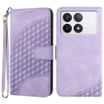 YX0060 For Xiaomi Redmi K70E 5G / Poco X6 Pro 5G Leather Case Elephant Head Pattern Phone Wallet Cover