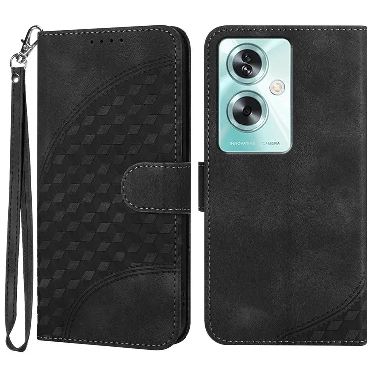 YX0060 For Oppo A79 5G / A2 5G Phone Case Elephant Head Pattern Leather Wallet Cover
