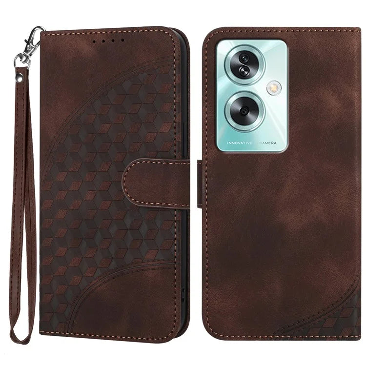 YX0060 For Oppo A79 5G / A2 5G Phone Case Elephant Head Pattern Leather Wallet Cover
