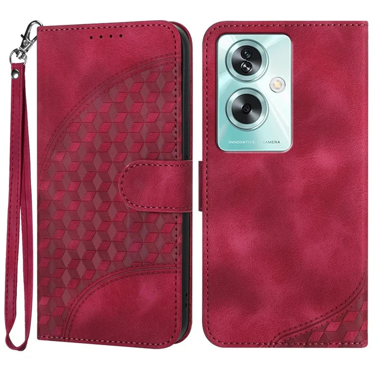 YX0060 For Oppo A79 5G / A2 5G Phone Case Elephant Head Pattern Leather Wallet Cover