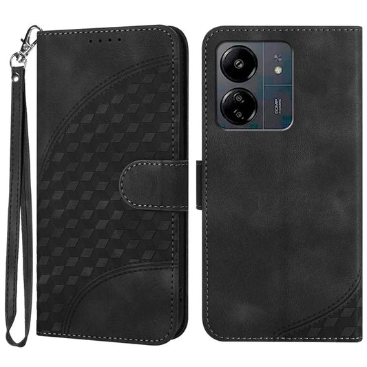 YX0060 For Xiaomi Redmi 13C 4G / Poco C65 4G Case Wallet Elephant Head Pattern Folio Phone Cover