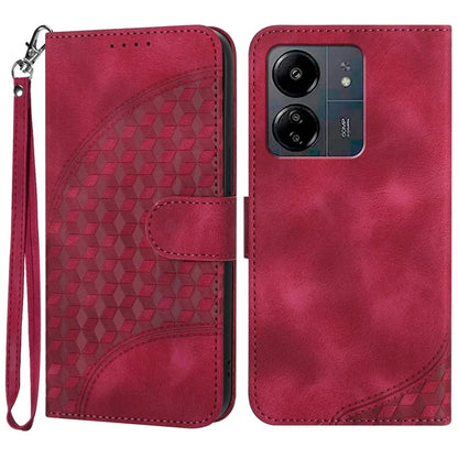 YX0060 For Xiaomi Redmi 13C 4G / Poco C65 4G Case Wallet Elephant Head Pattern Folio Phone Cover