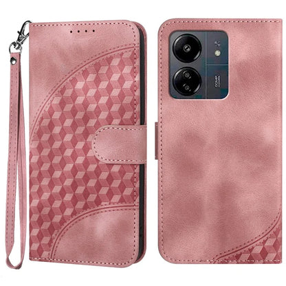 YX0060 For Xiaomi Redmi 13C 4G / Poco C65 4G Case Wallet Elephant Head Pattern Folio Phone Cover