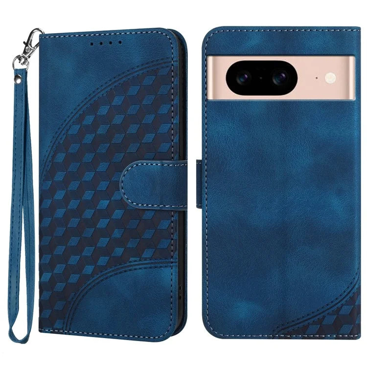 YX0060 For Google Pixel 8a Leather Cover Phone Wallet Elephant Head Pattern