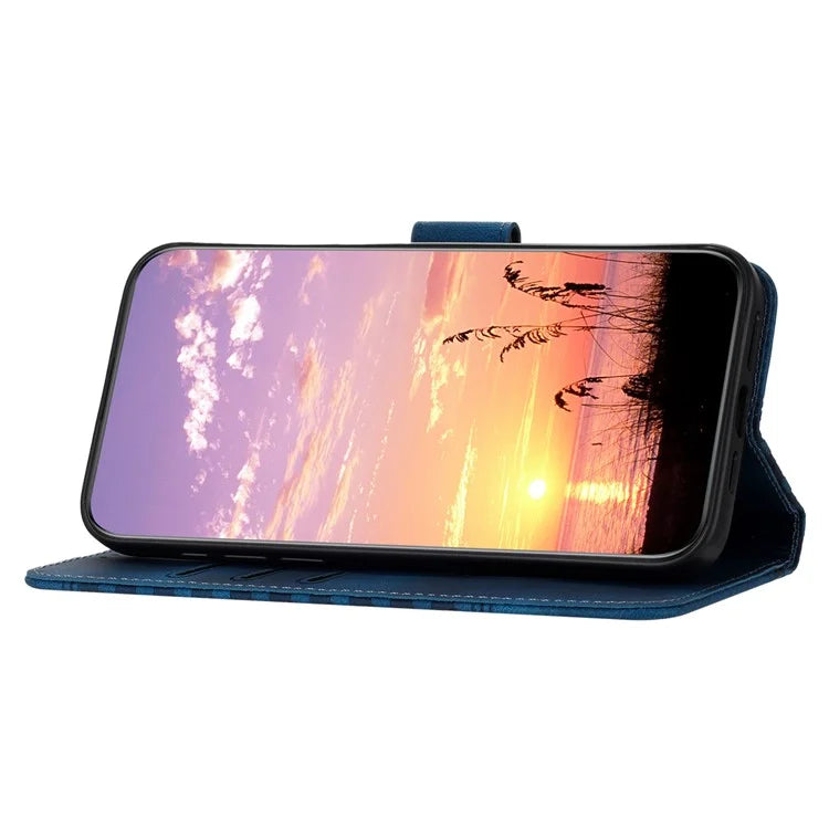 YX0060 For Google Pixel 8a Leather Cover Phone Wallet Elephant Head Pattern
