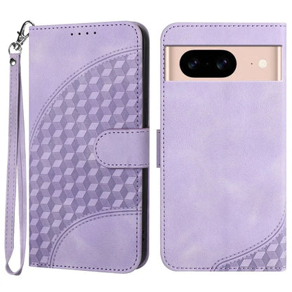 YX0060 For Google Pixel 8a Leather Cover Phone Wallet Elephant Head Pattern