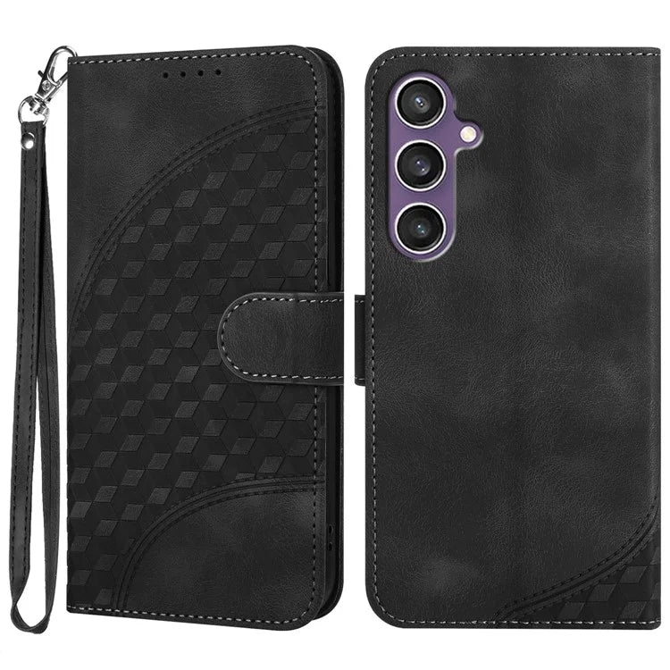 YX0060 For Samsung Galaxy S23 FE Leather Case Elephant Head Imprinted Phone Wallet
