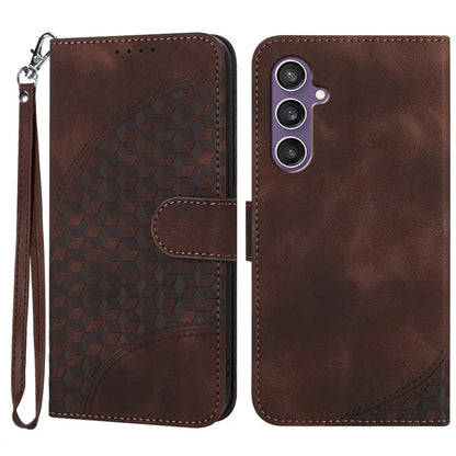 YX0060 For Samsung Galaxy S23 FE Leather Case Elephant Head Imprinted Phone Wallet