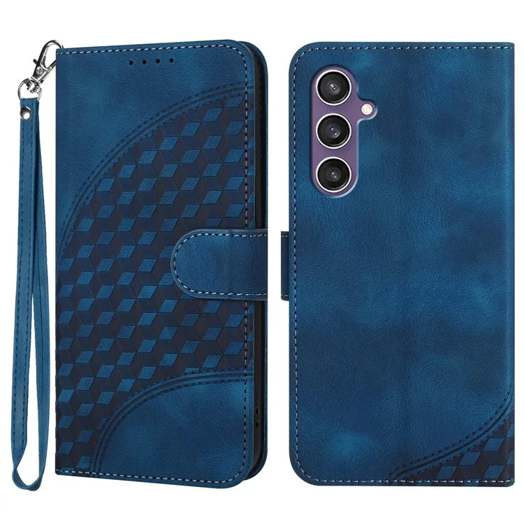 YX0060 For Samsung Galaxy S23 FE Leather Case Elephant Head Imprinted Phone Wallet