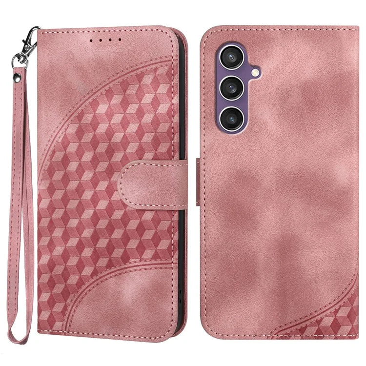YX0060 For Samsung Galaxy S23 FE Leather Case Elephant Head Imprinted Phone Wallet