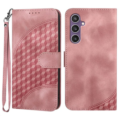 YX0060 For Samsung Galaxy S23 FE Leather Case Elephant Head Imprinted Phone Wallet