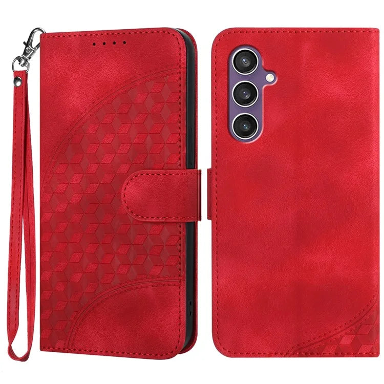 YX0060 For Samsung Galaxy S23 FE Leather Case Elephant Head Imprinted Phone Wallet