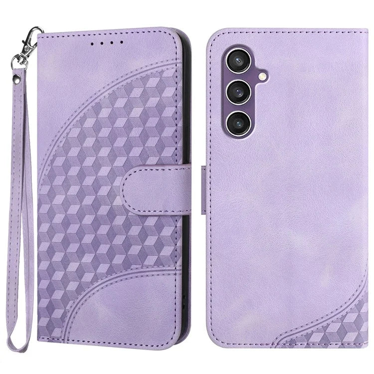 YX0060 For Samsung Galaxy S23 FE Leather Case Elephant Head Imprinted Phone Wallet