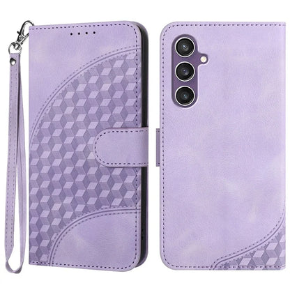 YX0060 For Samsung Galaxy S23 FE Leather Case Elephant Head Imprinted Phone Wallet
