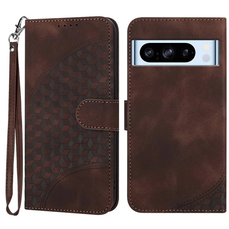 YX0060 For Google Pixel 8 Pro Case Elephant Head Pattern Leather Phone Wallet