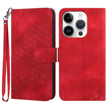 YX0060 For iPhone 15 Pro Wallet Leather Case Stand Cover Elephant Head Pattern