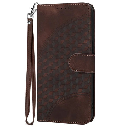 YX0060 For iPhone 15 Wallet Case Stand Leather Cover Elephant Head Pattern