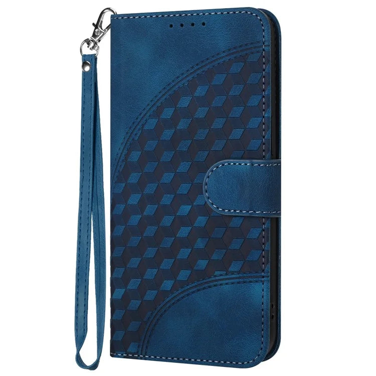 YX0060 For iPhone 15 Plus Wallet Phone Case Elephant Head Pattern Leather Cover