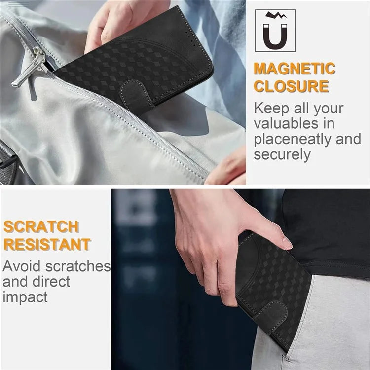 YX0060 For iPhone 14 Pro Leather Case Elephant Head Pattern with Wallet Stand