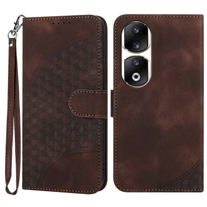 YX0060 For Honor 90 Pro Phone Case Imprinted Elephant Head Pattern Wallet Cover