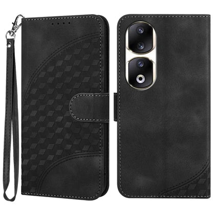 YX0060 For Honor 90 Pro Phone Case Imprinted Elephant Head Pattern Wallet Cover