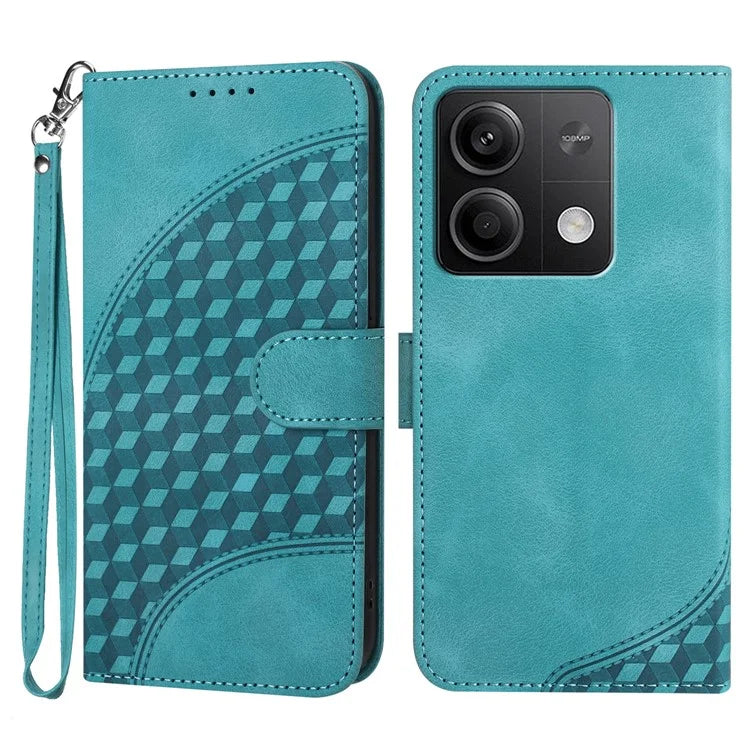 YX0060 For Xiaomi Redmi Note 13 5G Leather Case Wallet Anti-drop Phone Cover