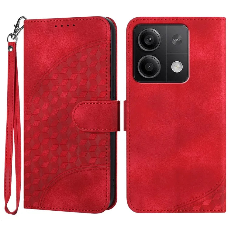 YX0060 For Xiaomi Redmi Note 13 5G Leather Case Wallet Anti-drop Phone Cover