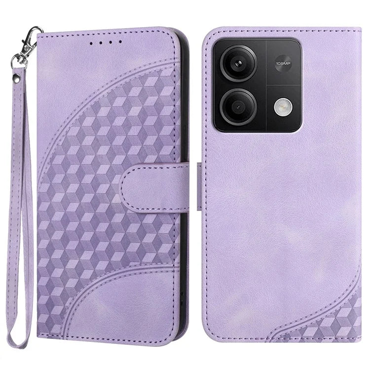 YX0060 For Xiaomi Redmi Note 13 5G Leather Case Wallet Anti-drop Phone Cover
