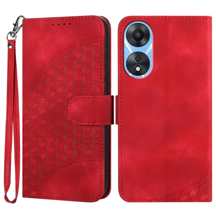 YX0060 For Oppo A58 4G Phone Case Elephant Head Pattern Leather Phone Wallet