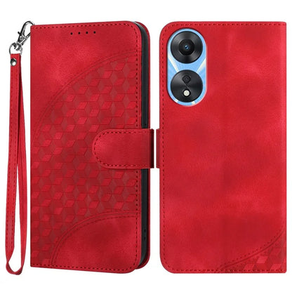 YX0060 For Oppo A58 4G Phone Case Elephant Head Pattern Leather Phone Wallet