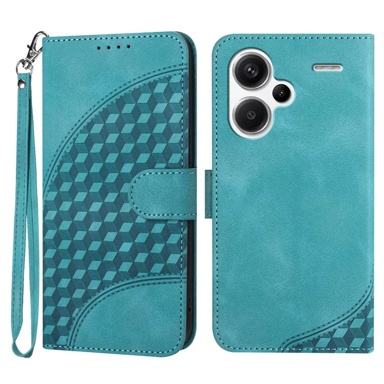 YX0060 For Xiaomi Redmi Note 13 Pro+ 5G Leather Wallet Case Elephant Head Pattern