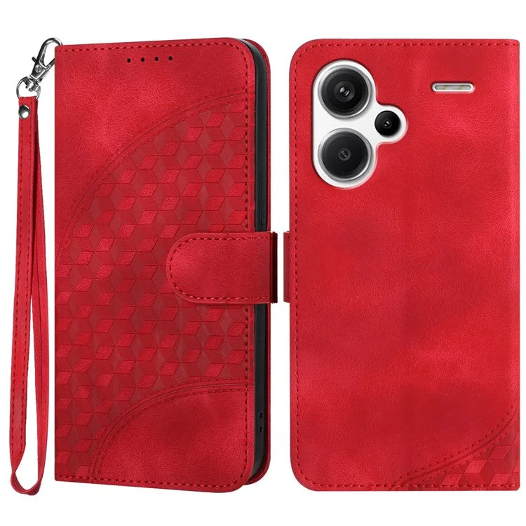 YX0060 For Xiaomi Redmi Note 13 Pro+ 5G Leather Wallet Case Elephant Head Pattern