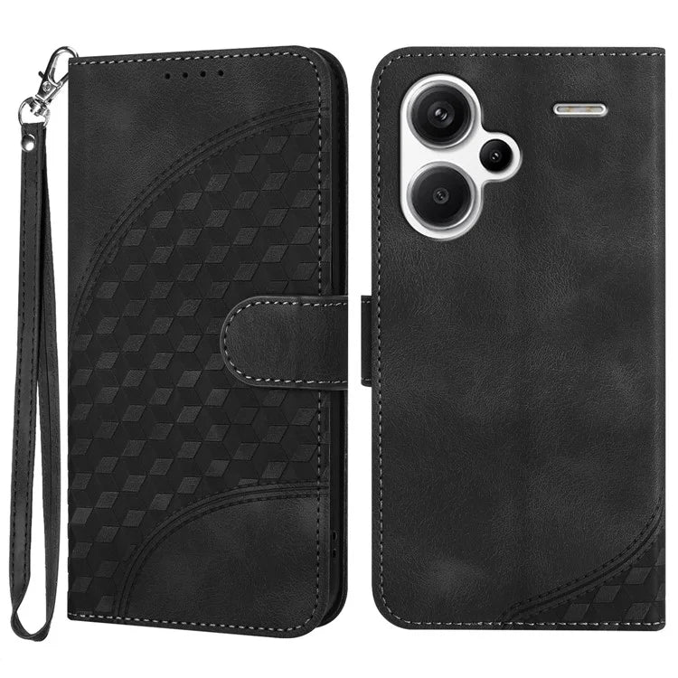 YX0060 For Xiaomi Redmi Note 13 Pro+ 5G Leather Wallet Case Elephant Head Pattern