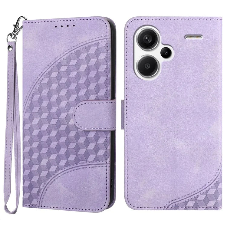 YX0060 For Xiaomi Redmi Note 13 Pro+ 5G Leather Wallet Case Elephant Head Pattern
