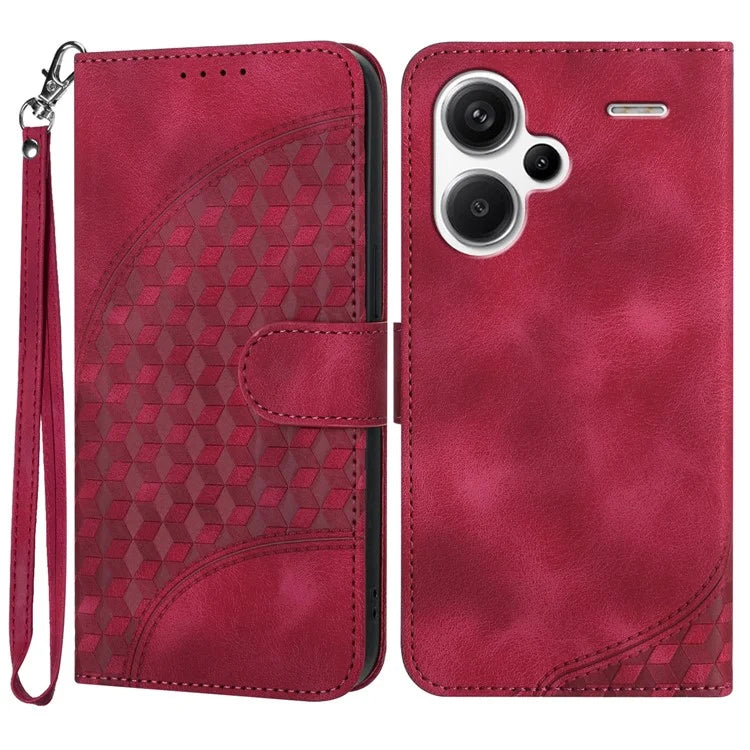YX0060 For Xiaomi Redmi Note 13 Pro+ 5G Leather Wallet Case Elephant Head Pattern