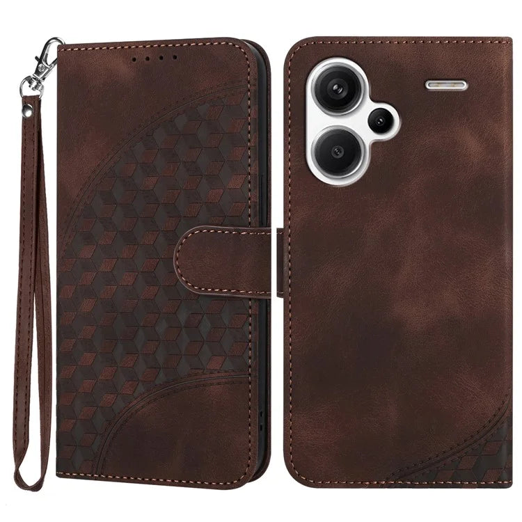 YX0060 For Xiaomi Redmi Note 12 4G Leather Case Wallet Cover Imprinted Elephant Head