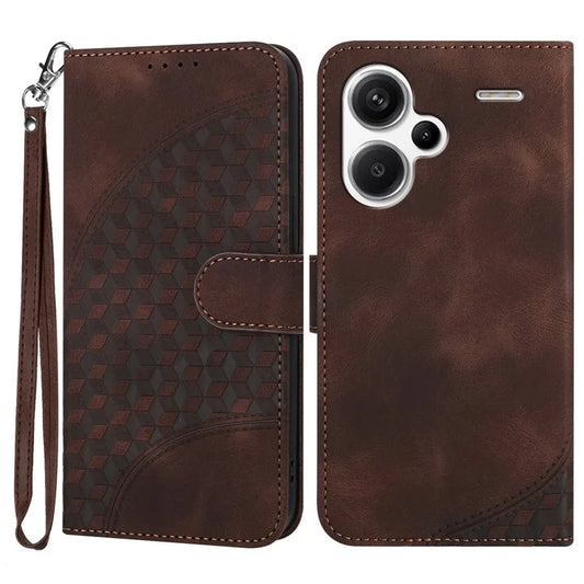 YX0060 For Xiaomi Redmi Note 12 4G Leather Case Wallet Cover Imprinted Elephant Head