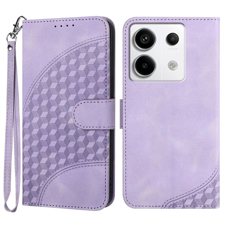 YX0060 For Xiaomi Redmi Note 13 Pro 5G / Poco X6 5G Case Elephant Head Pattern Leather Cover