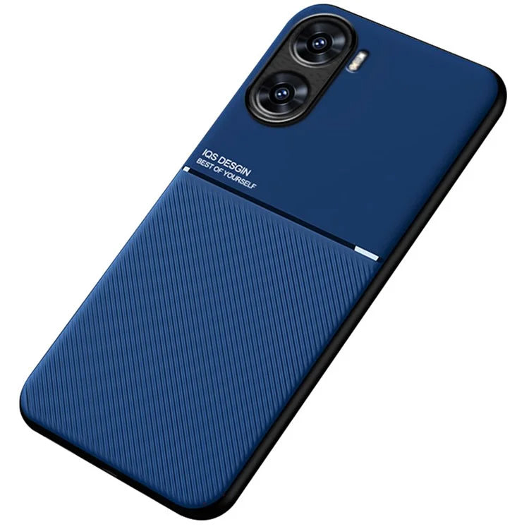 For vivo V29e (India) 5G Case Anti-drop PU+TPU+PC Cover with Magnetic Holder Metal Sheet