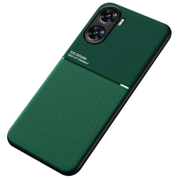 For vivo V29e (India) 5G Case Anti-drop PU+TPU+PC Cover with Magnetic Holder Metal Sheet