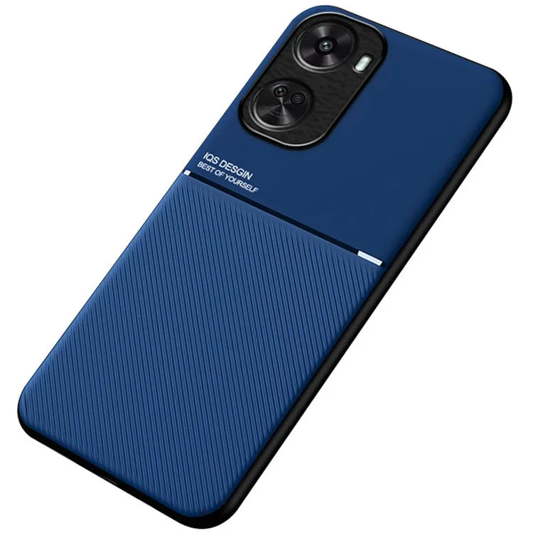 For Huawei nova 11 SE Case PU+TPU+PC Fall-proof Cover with Magnetic Holder Metal Sheet