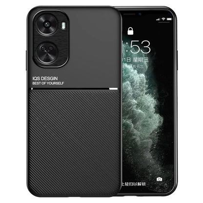 For Huawei nova 11 SE Case PU+TPU+PC Fall-proof Cover with Magnetic Holder Metal Sheet