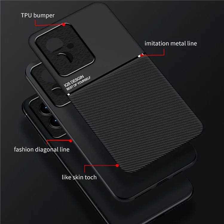 For Honor 100 5G Case Mobile Phone Back Cover with Magnetic Holder Metal Sheet