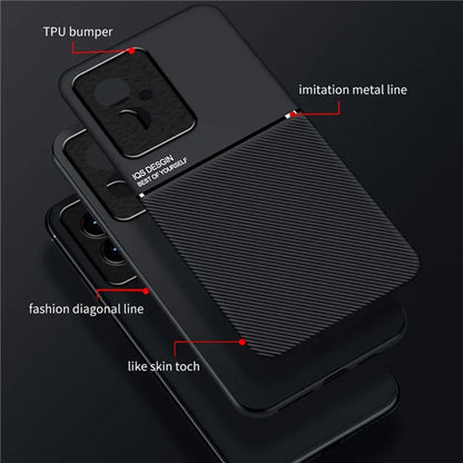 For Honor 100 5G Case Mobile Phone Back Cover with Magnetic Holder Metal Sheet