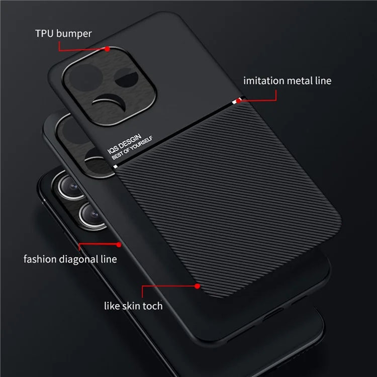 For Xiaomi Redmi 12 5G (Global) / Note 12R 5G / Poco M6 Pro 5G Case Phone Cover Works with Magnetic Car Mount