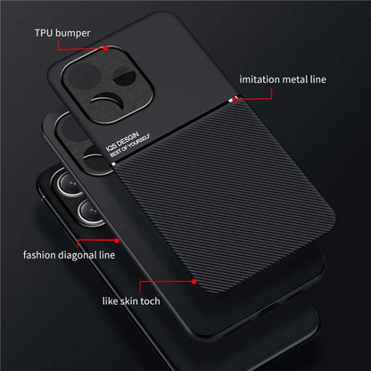 For Xiaomi Redmi 12 5G (Global) / Note 12R 5G / Poco M6 Pro 5G Case Phone Cover Works with Magnetic Car Mount