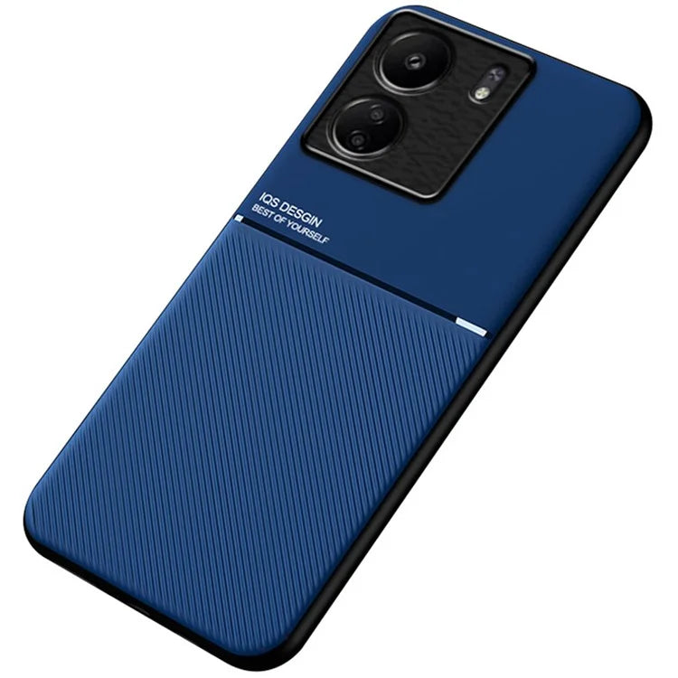 For Xiaomi Redmi 13C / Poco C65 4G Case Imprinted Lines Cell Phone Cover Works with Magnetic Car Mount